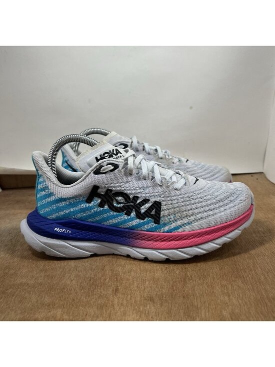 Hoka One One Shoes - Hoka One One Mach 5 Womens Size 7 White Running Shoes Sneakers